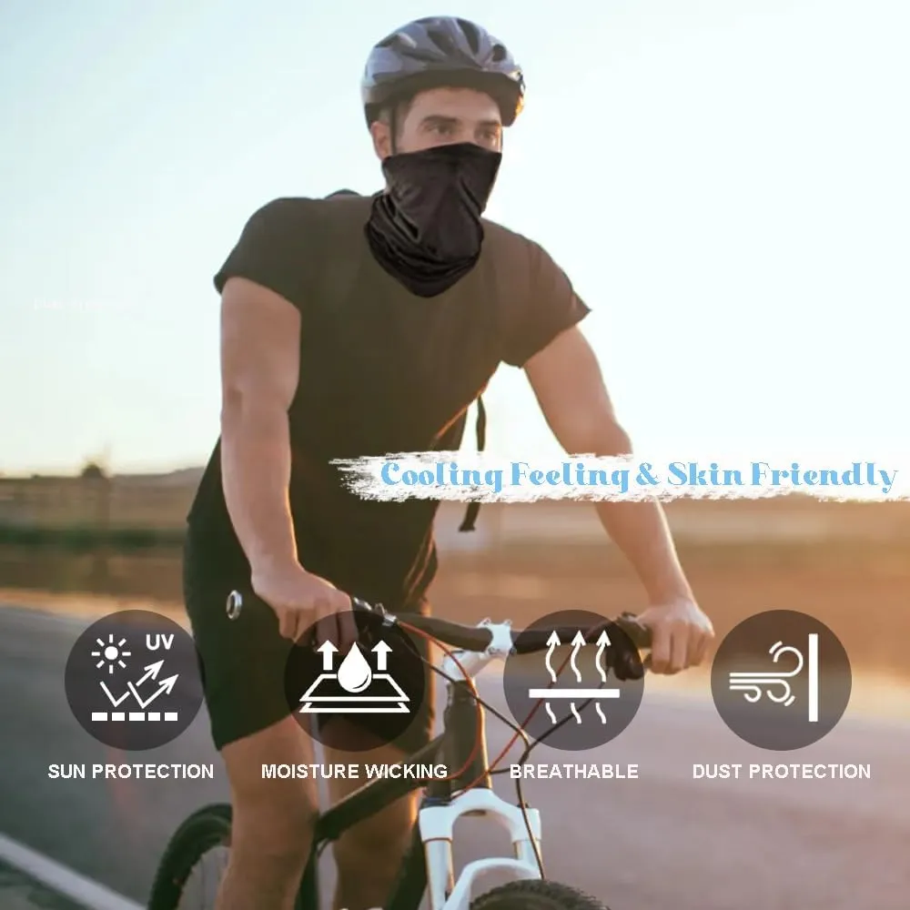 12PCS Neck Gaiter Balaclava For Men Women Sport Cycling Mask Face Cover Neck Scarf UV Face Shield