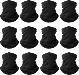 12PCS Neck Gaiter Balaclava For Men Women Sport Cycling Mask Face Cover Neck Scarf UV Face Shield
