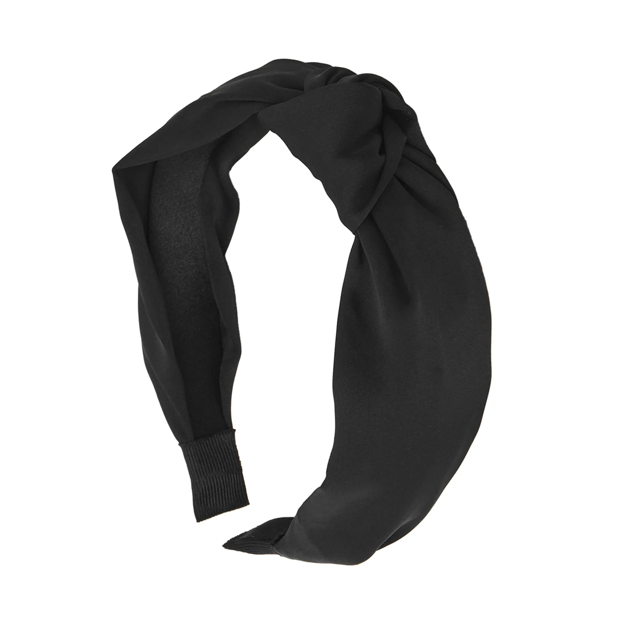 Accessorize London Women's Black Fabric Knot Headband