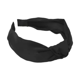 Accessorize London Women's Black Fabric Knot Headband