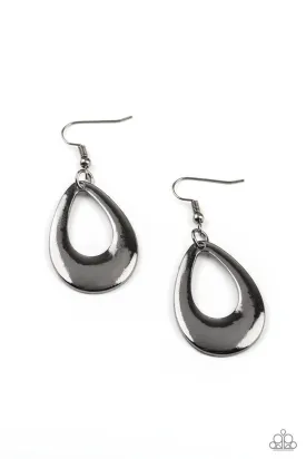 All Allure, All the Time Black Paparazzi Earrings