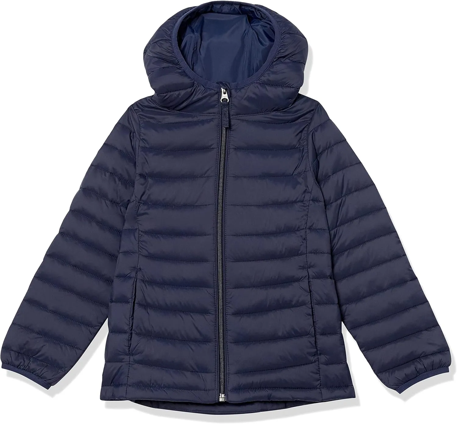 Amazon Essentials Girls and Toddlers' Lightweight Water-Resistant Packable Hooded Puffer Jacket