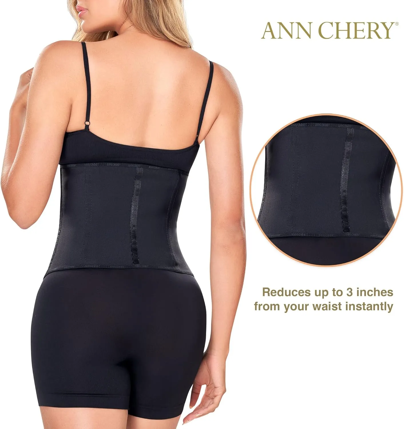 Ann Chery Corset Waist Trainer for Womens Weight Loss - Colombian Waist Cincher - 2 Hook Latex Body Shaper - Edition 2026