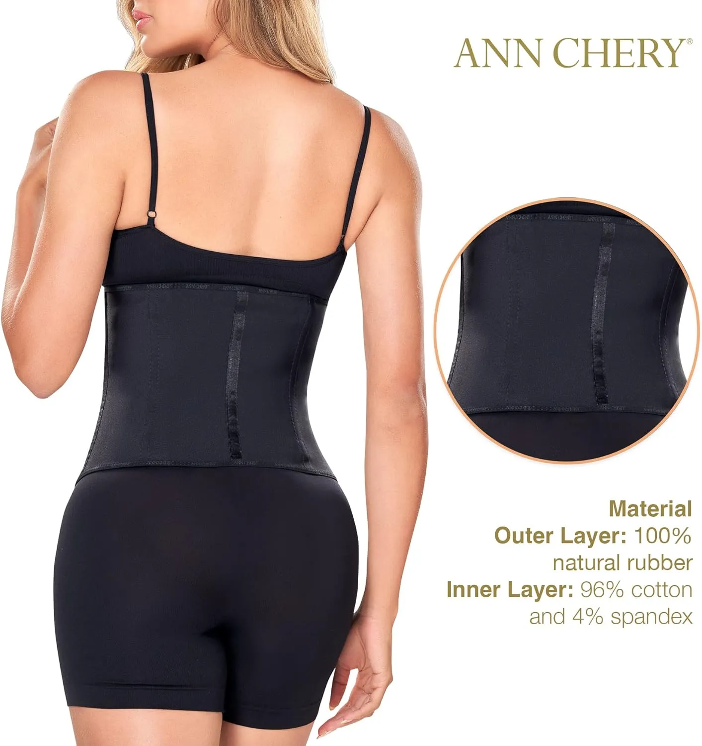 Ann Chery Corset Waist Trainer for Womens Weight Loss - Colombian Waist Cincher - 2 Hook Latex Body Shaper - Edition 2026
