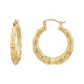 Bamboo Hoop Earrings