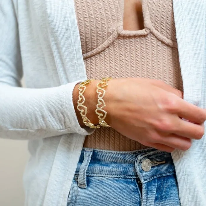 Be Mine Hearts Cuff