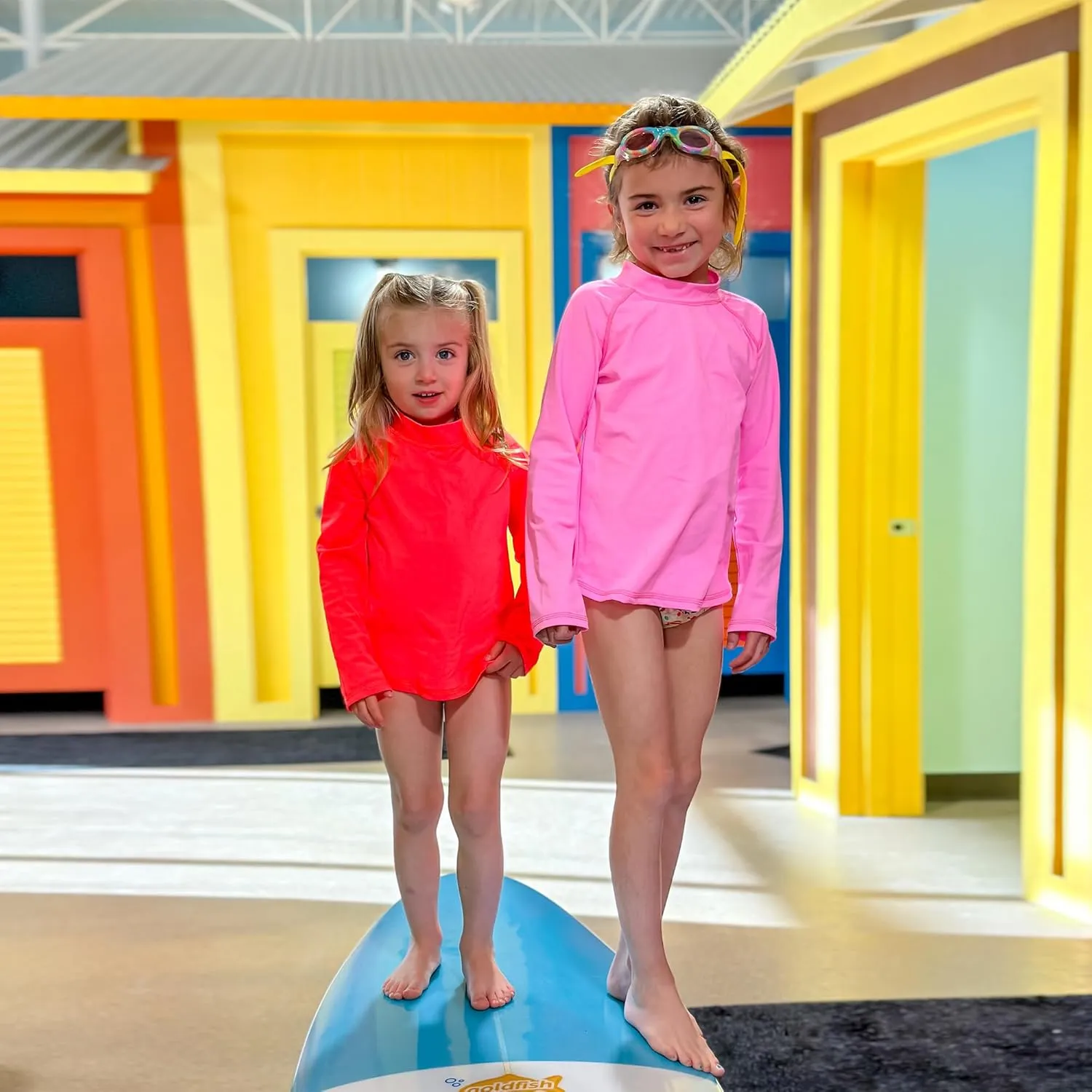 BIG ELEPHANT 3 Pack Kids Rash Guard Swim Shirt UPF 50  Long Sleeve Rashguard Swimwear Surf Tops Sun Protection for Boys Girls