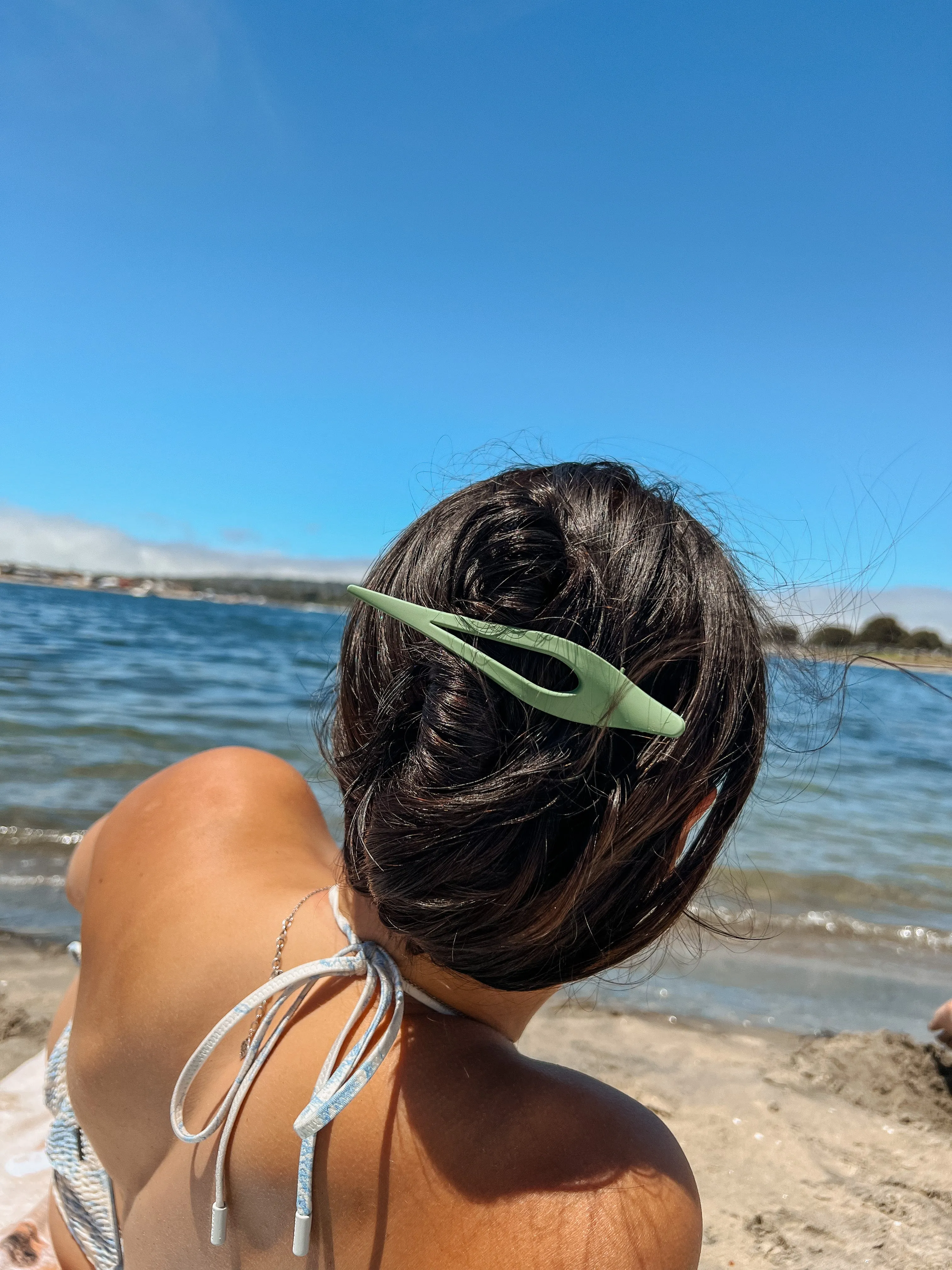Black Lay Flat Claw 2.0 // Thick Hair