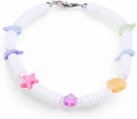 BlueRica Seashell Anklet with Sealife Charm - Handcrafted Beachy Jewelry
