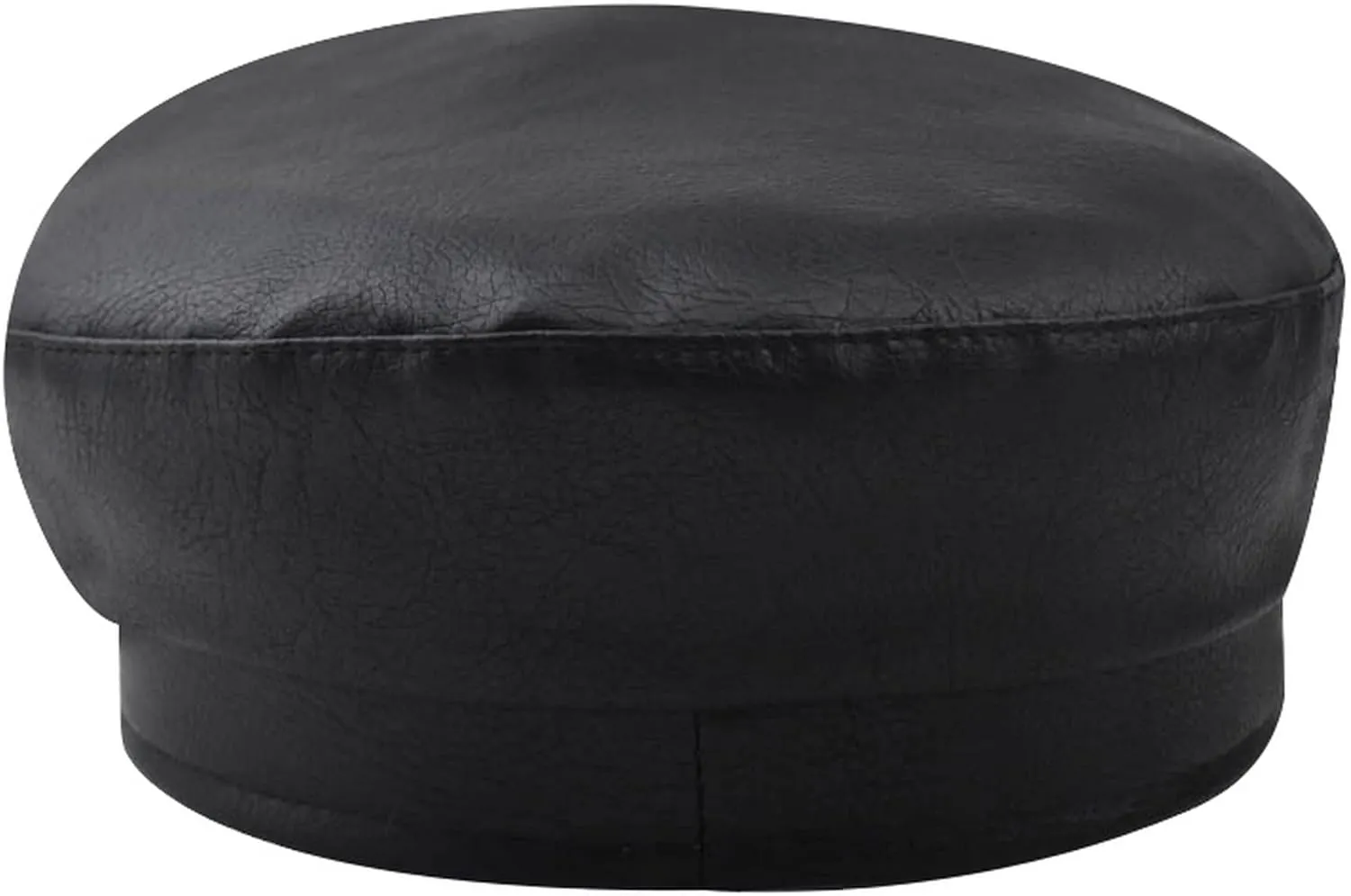 Brcus Women Yacht Captain Sailor Hat PU Newsboy Cabbie Baker Boy Peaked Beret Cap