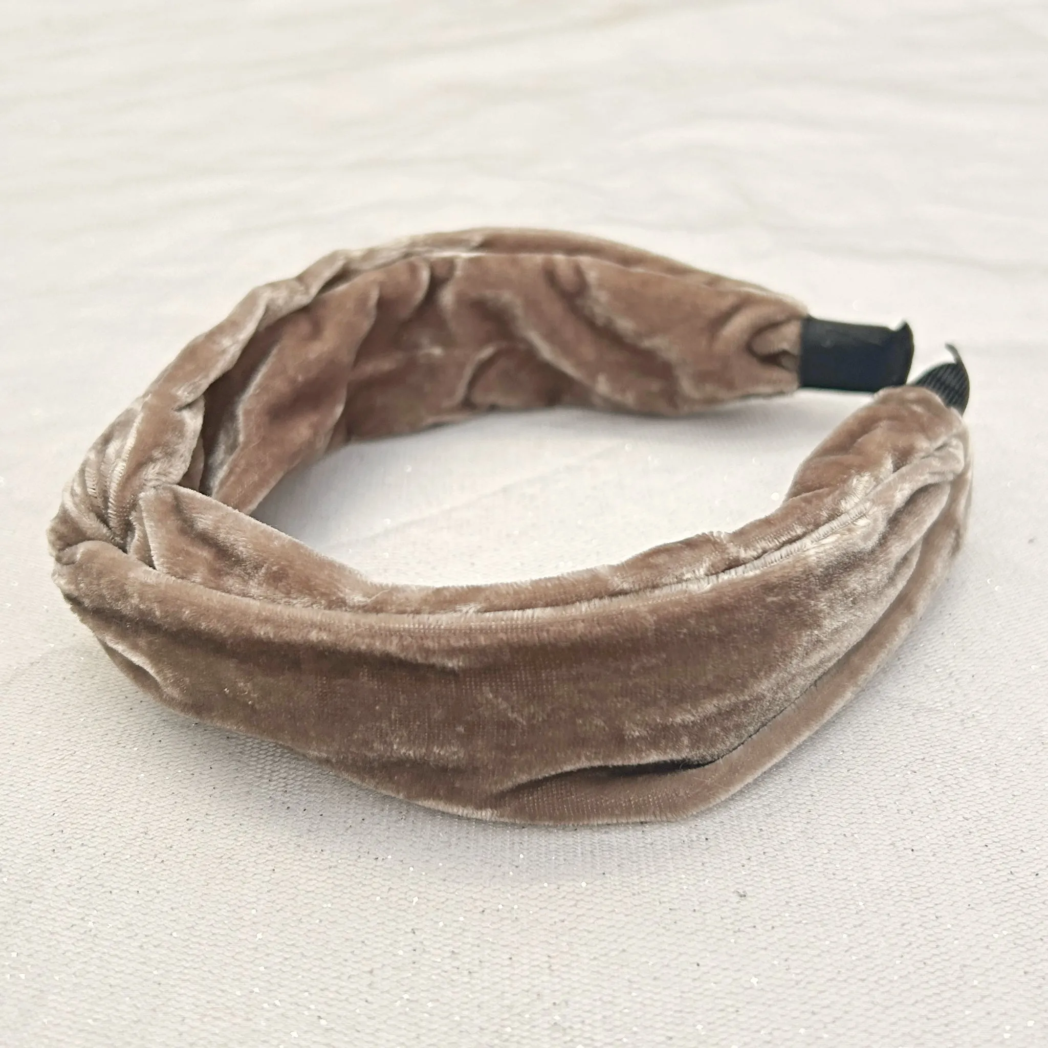 Brown Headband Velvet Headband Knot Hair Band