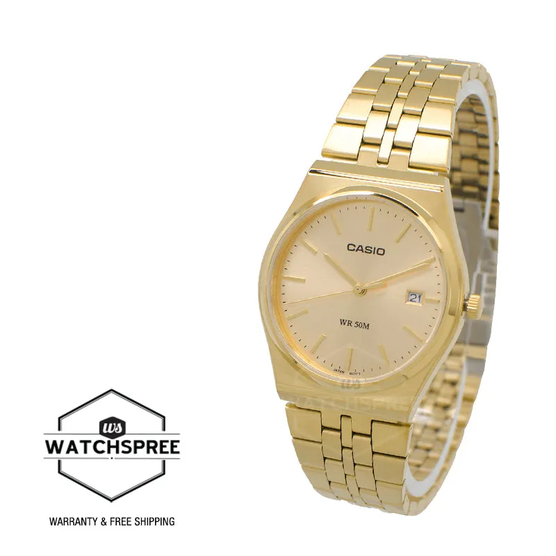 Casio Men's Analog Retro Look Minimalist Dial Watch MTPB145G-9A MTP-B145G-9A