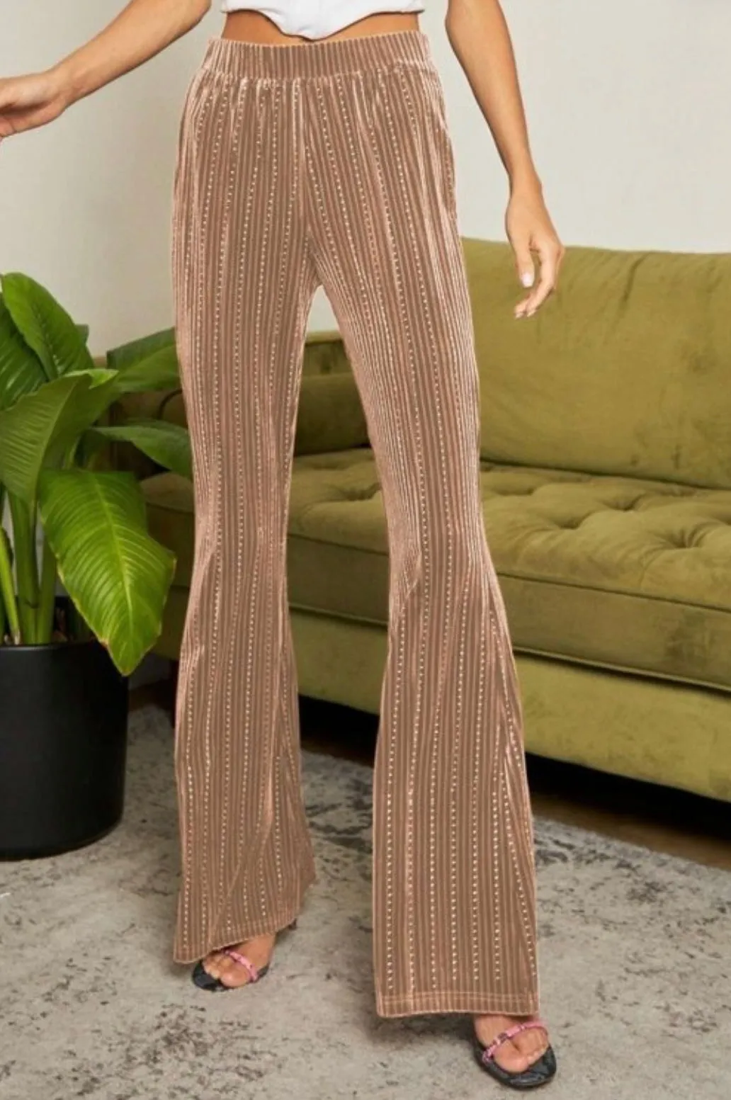 Champagne Retro Style Flares