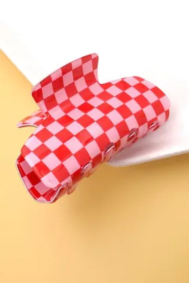 Checkered Hair Claw Clips