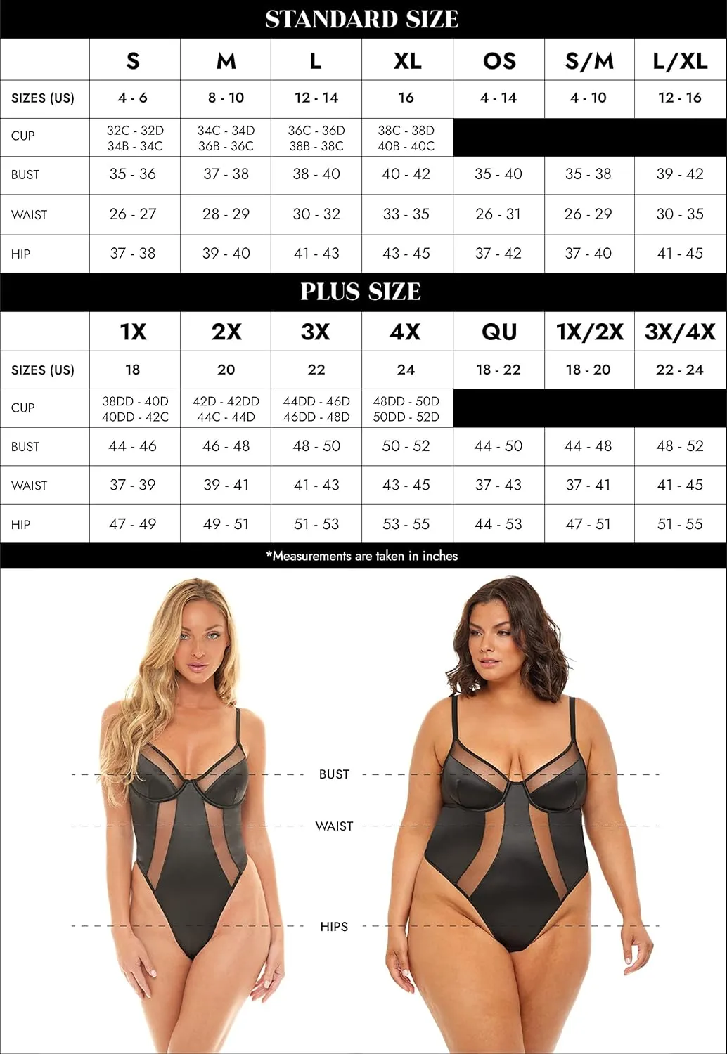 Chelsea Plunge Lace Teddy - BLACK