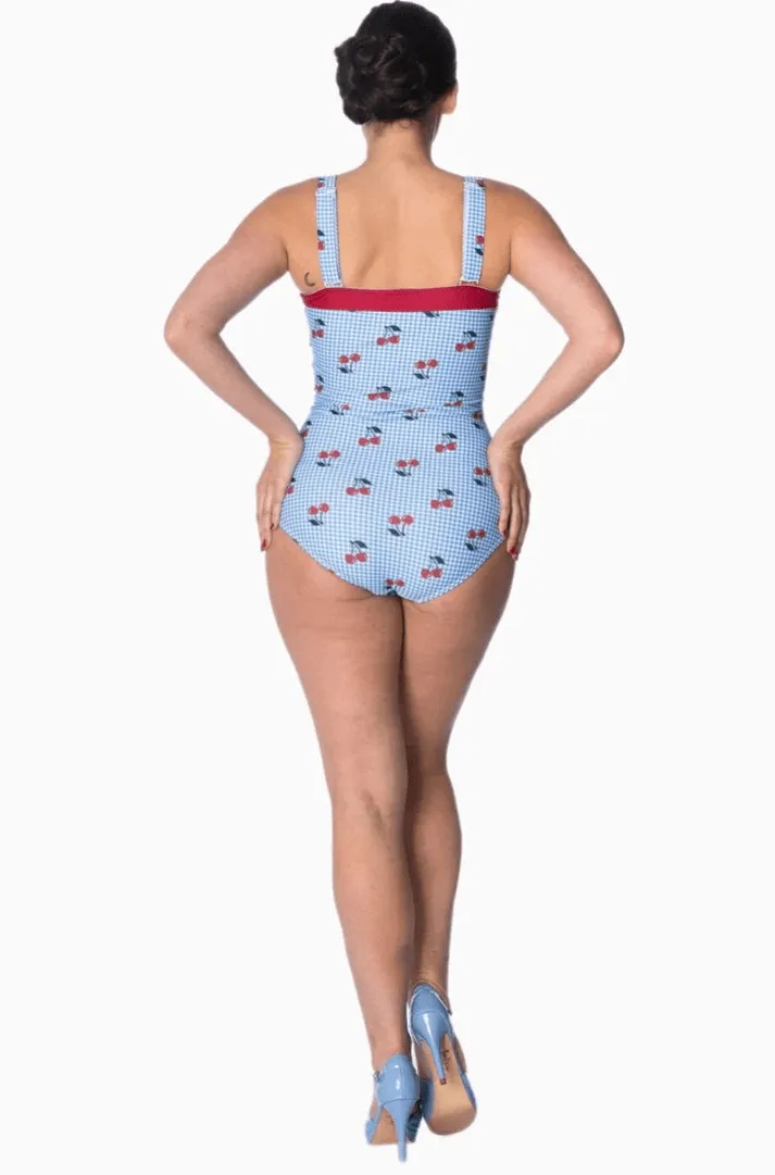 Cherry Love Vintage Style Swimsuit by Banned Retro