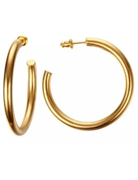 Clara Hoop Small (1.4"), Gold