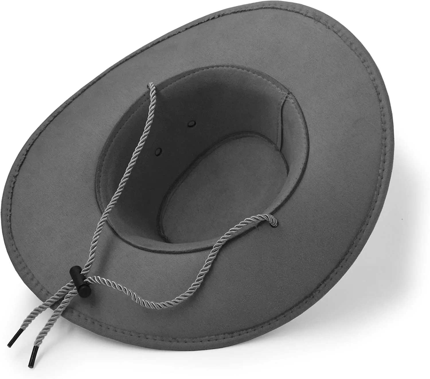 Cowboy Hat, Sun Hat Faux Felt Leather Suede Travel Cap Western Hat Outdoor Sun Protect