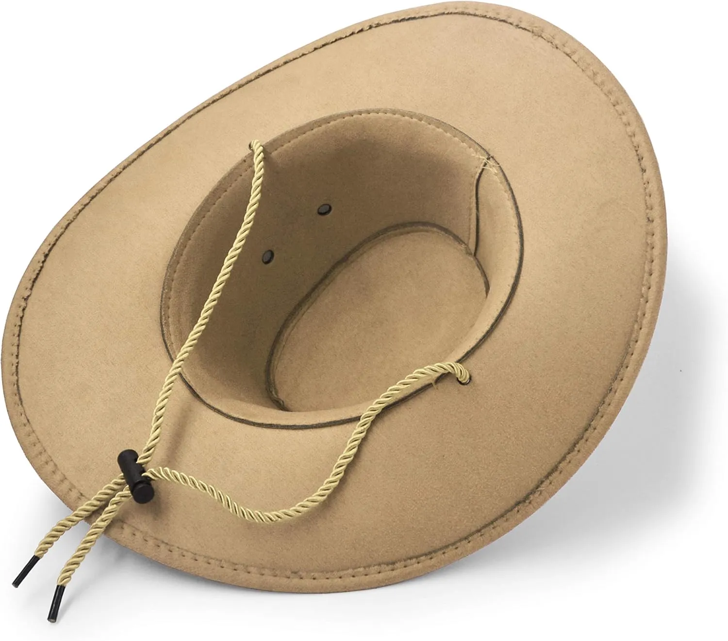 Cowboy Hat, Sun Hat Faux Felt Leather Suede Travel Cap Western Hat Outdoor Sun Protect