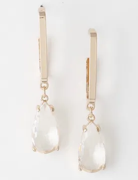 Crystal Teardrop Dangle Earrings