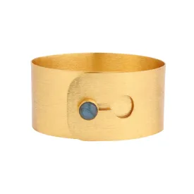 Cuff - Keyhole - Labradorite