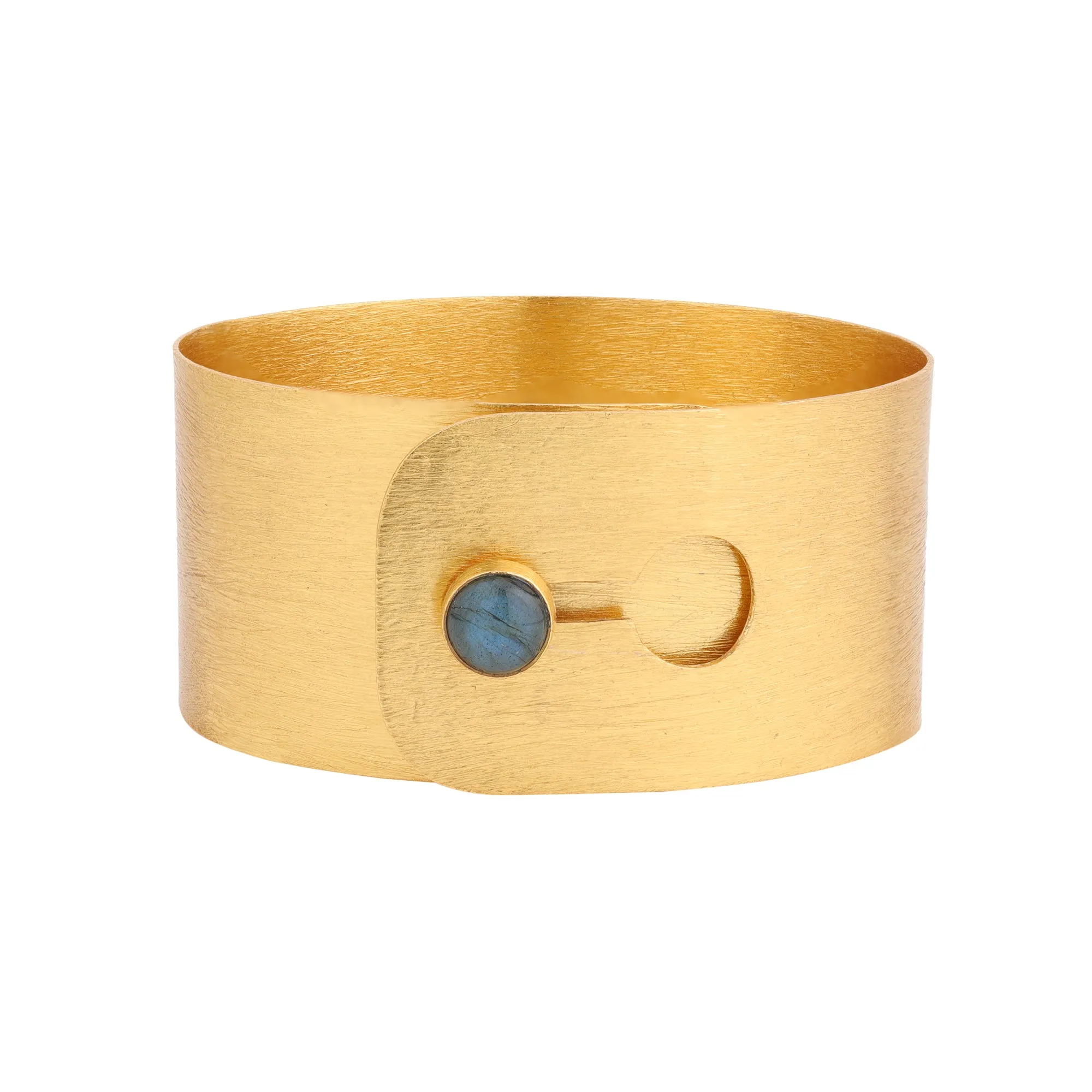 Cuff - Keyhole - Labradorite