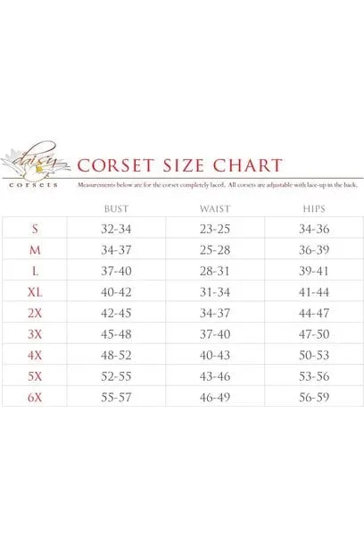 Daisy Corsets Top Drawer Black/White Striped Premium Corset Costume