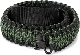 Double Woven Paracord Gun Rifle Sling with Non Slip Adjustable Strap