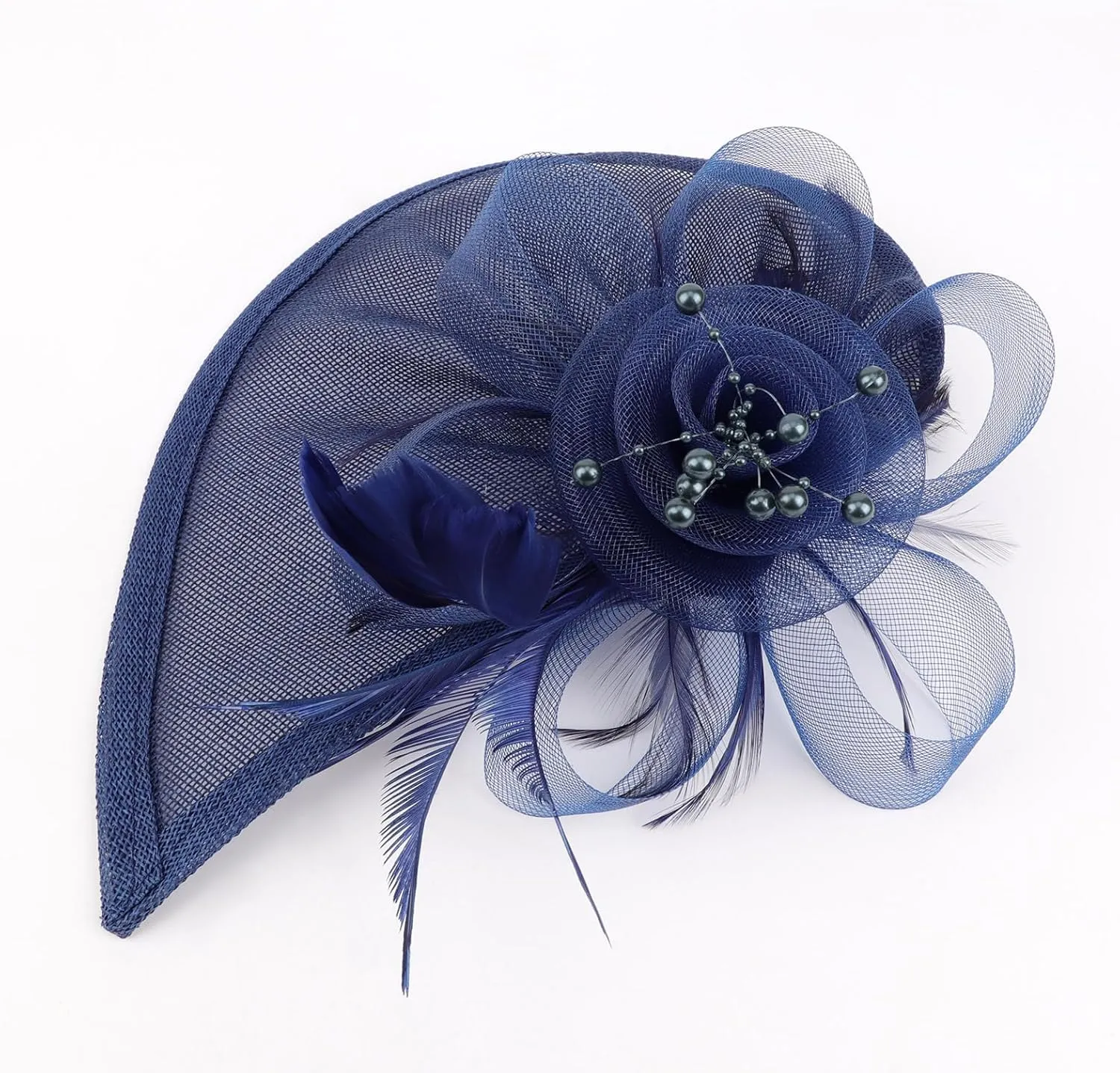 DRESHOW Women Fascinator Hats Tea Party Hat Vintage Pillbox Hat Headband for Cocktail