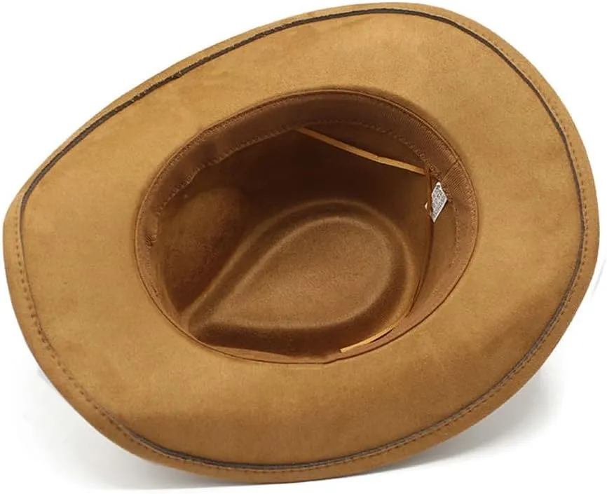 Ethnic Suede Fedora Hats Unisex Newsboy Cap Suede Panama Hats Solid Retro Fedora for Men Women 2025