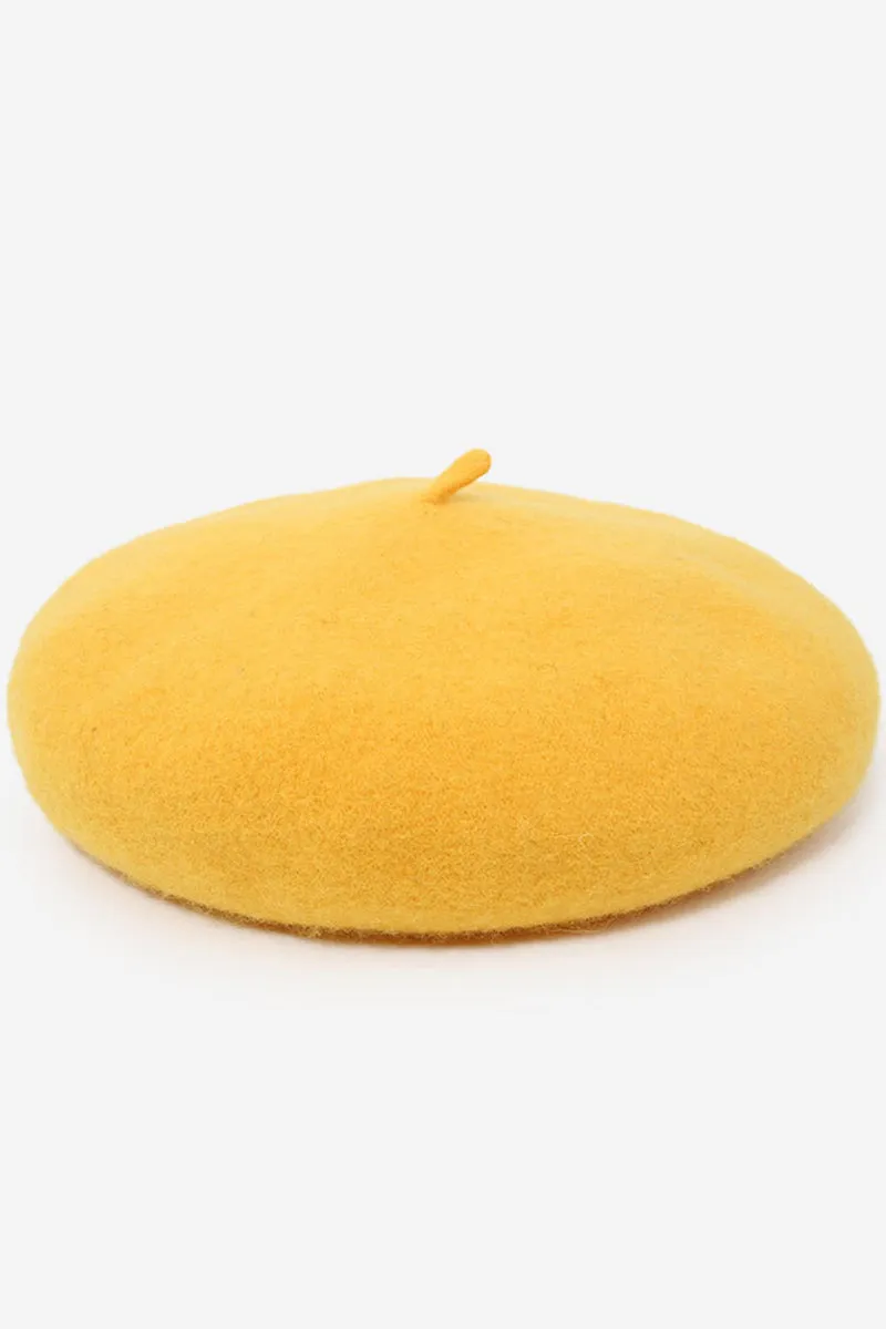 FASHION SOLID FUZZY BERET