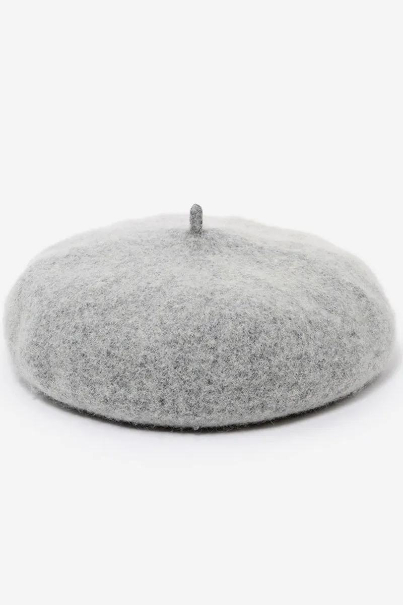 FASHION SOLID FUZZY BERET