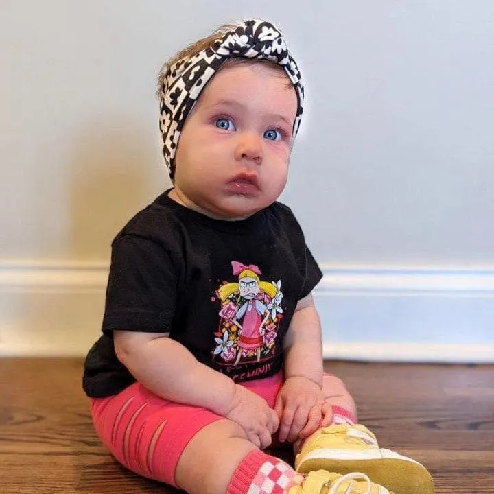 Floral Checkered | Knotted Headband - Infant