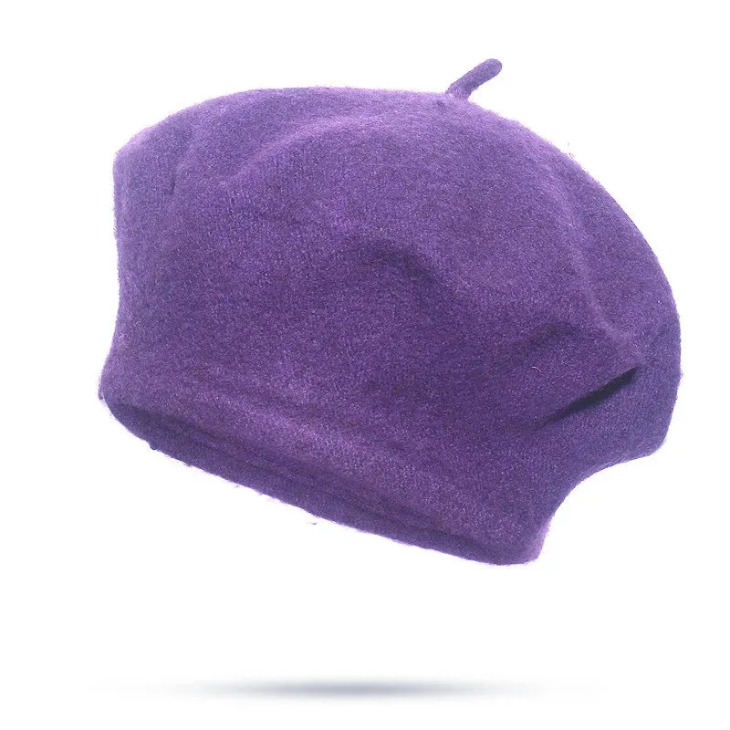 French Style Wool Beret Hat - Elegant and Comfortable