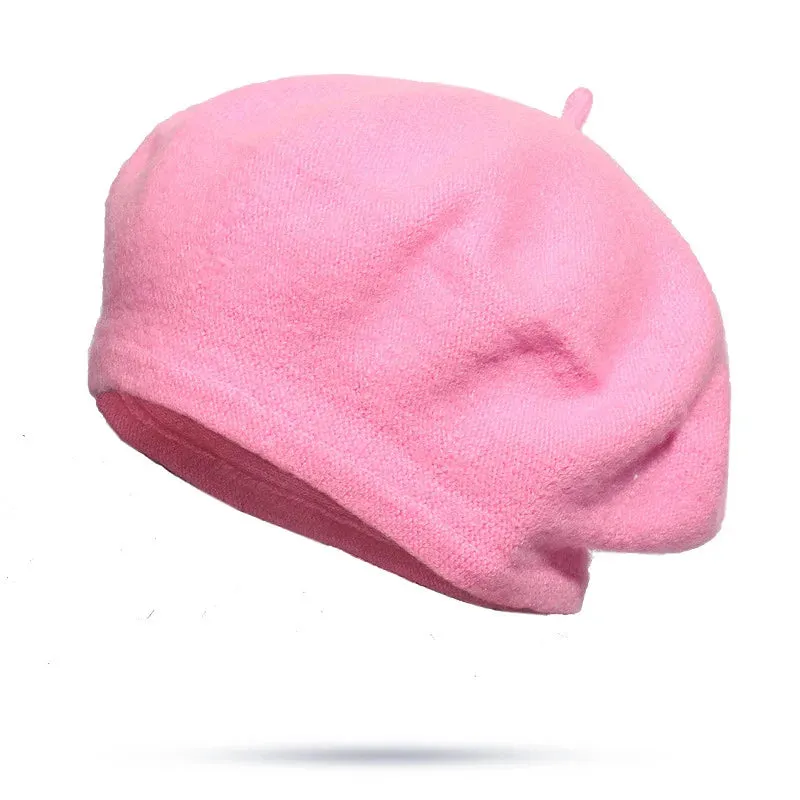 French Style Wool Beret Hat - Elegant and Comfortable