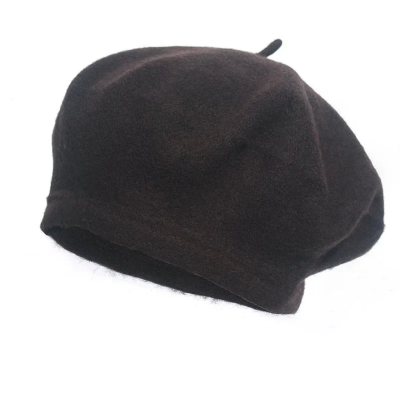 French Style Wool Beret Hat - Elegant and Comfortable