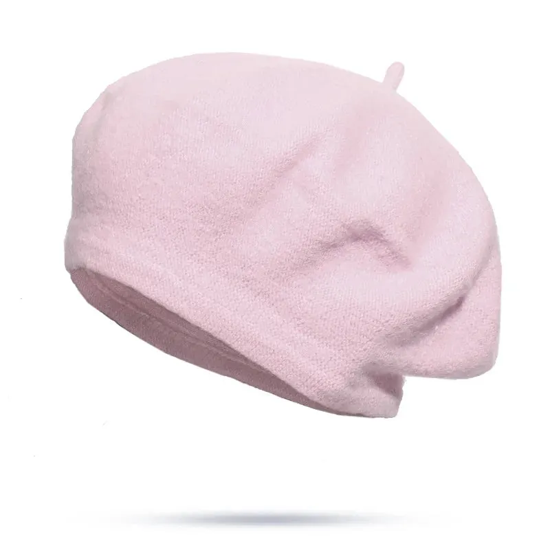 French Style Wool Beret Hat - Elegant and Comfortable