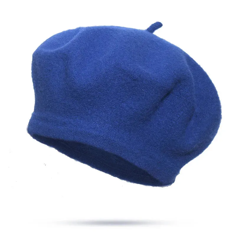 French Style Wool Beret Hat - Elegant and Comfortable