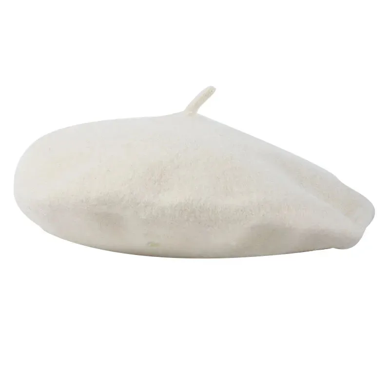 French Style Wool Beret Hat - Elegant and Comfortable