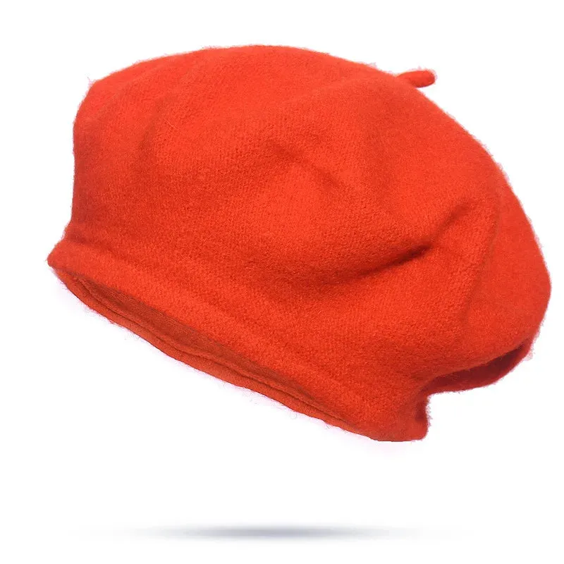 French Style Wool Beret Hat - Elegant and Comfortable