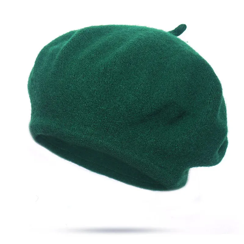 French Style Wool Beret Hat - Elegant and Comfortable