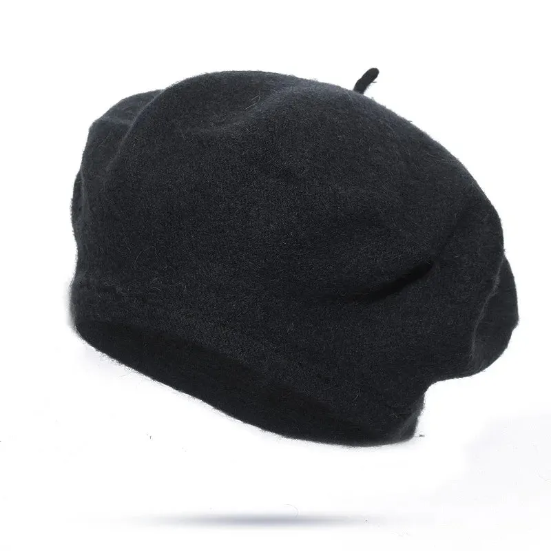 French Style Wool Beret Hat - Elegant and Comfortable