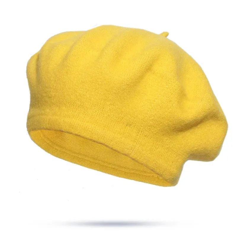 French Style Wool Beret Hat - Elegant and Comfortable