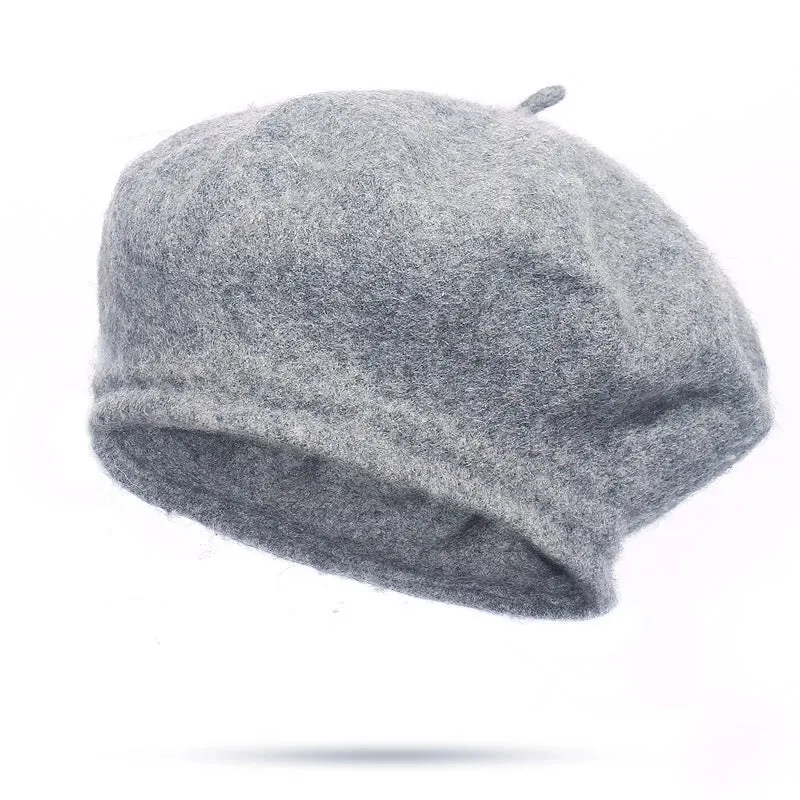 French Style Wool Beret Hat - Elegant and Comfortable