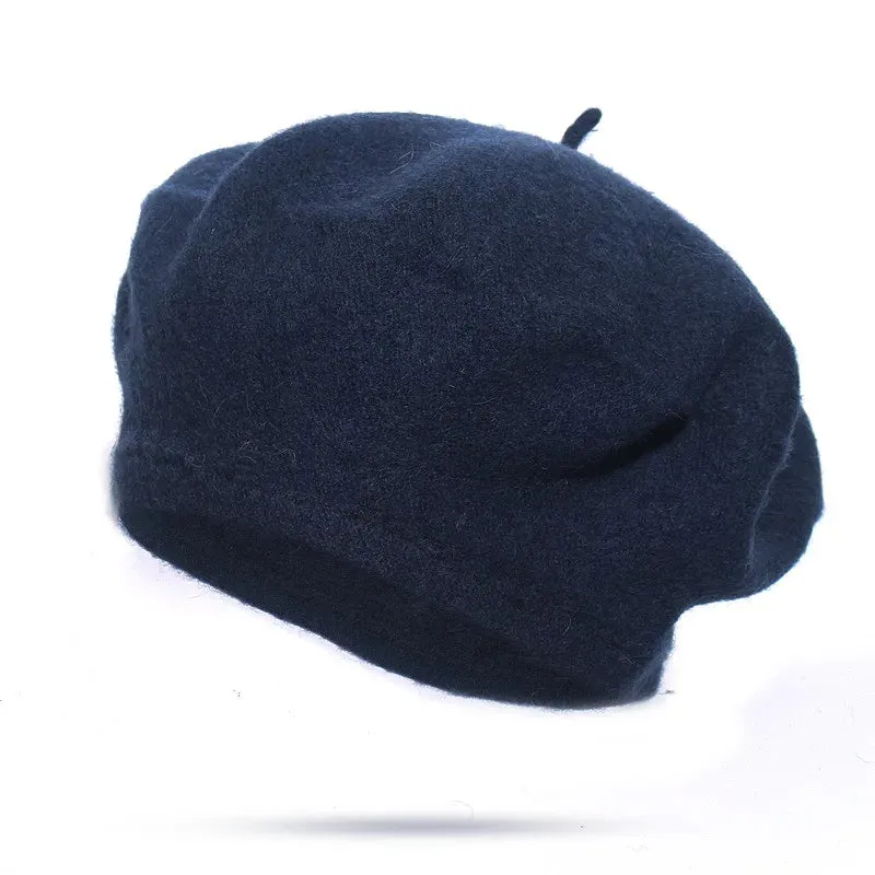 French Style Wool Beret Hat - Elegant and Comfortable