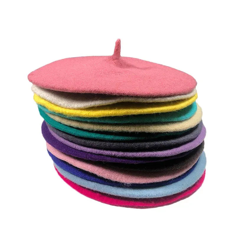 French Style Wool Beret Hat - Elegant and Comfortable