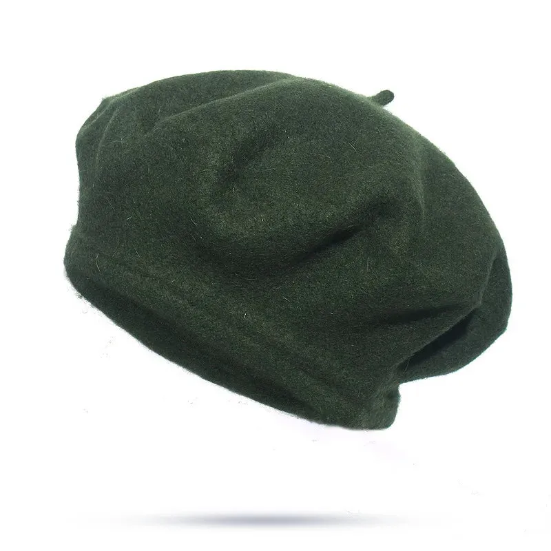 French Style Wool Beret Hat - Elegant and Comfortable