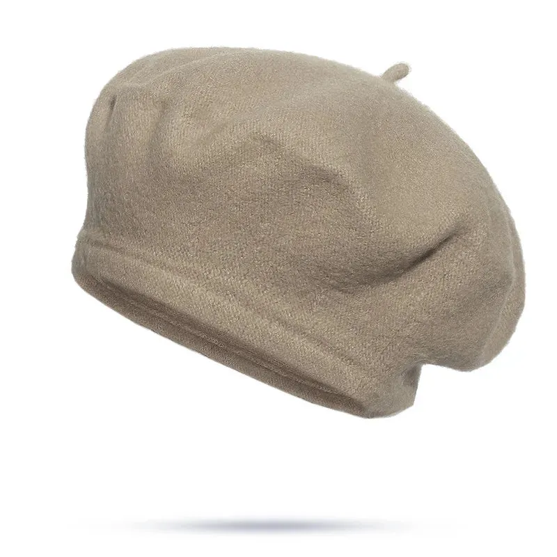 French Style Wool Beret Hat - Elegant and Comfortable