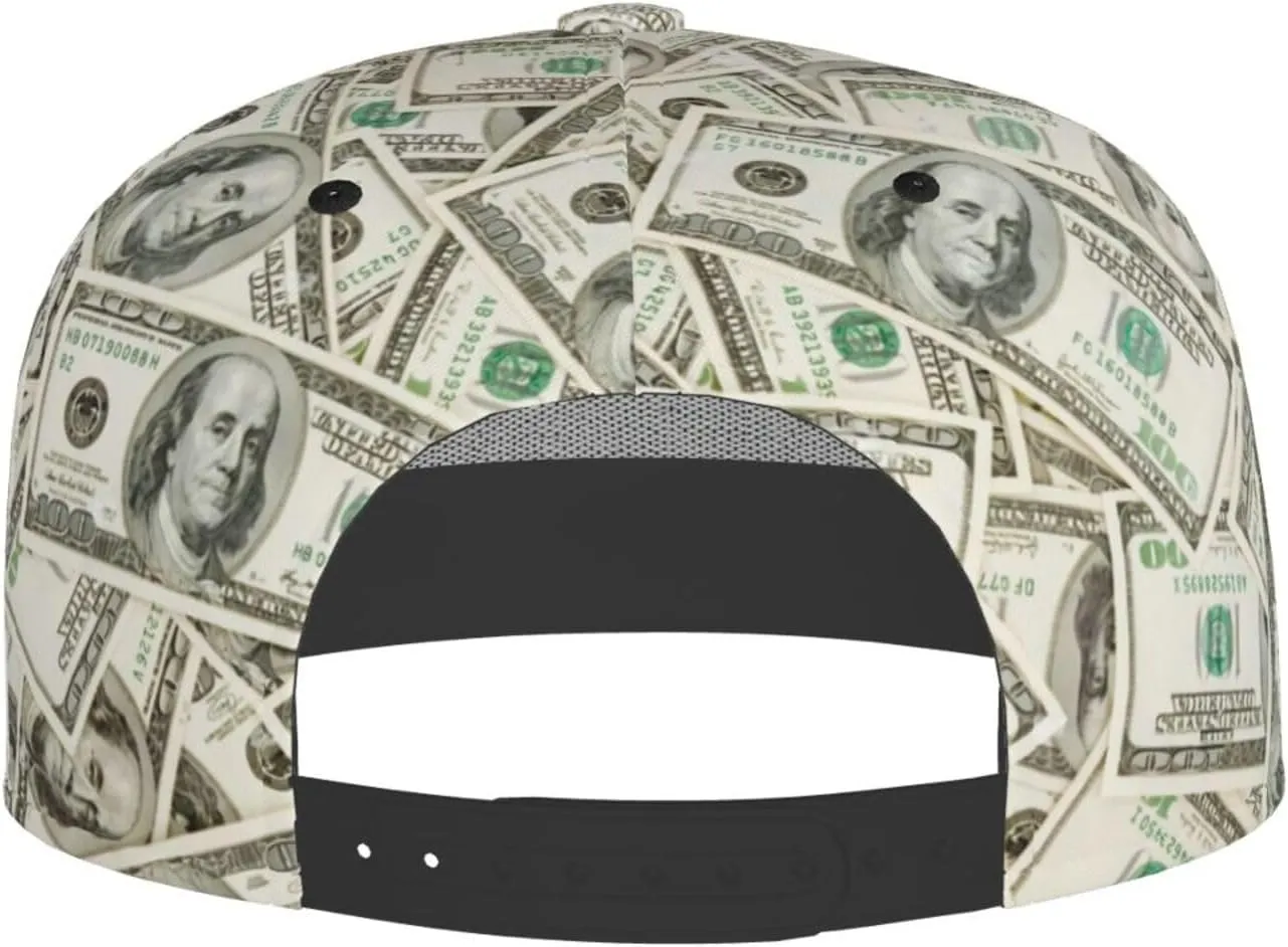 Funny Baseball Cap, Flat-Brimmed Hat, Adjustable Snapback Hat for Men and Women