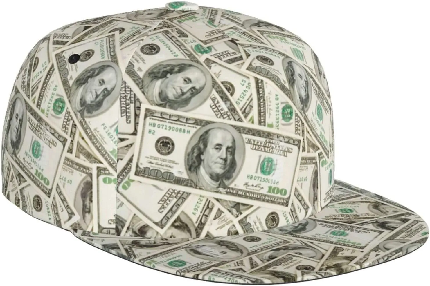 Funny Baseball Cap, Flat-Brimmed Hat, Adjustable Snapback Hat for Men and Women